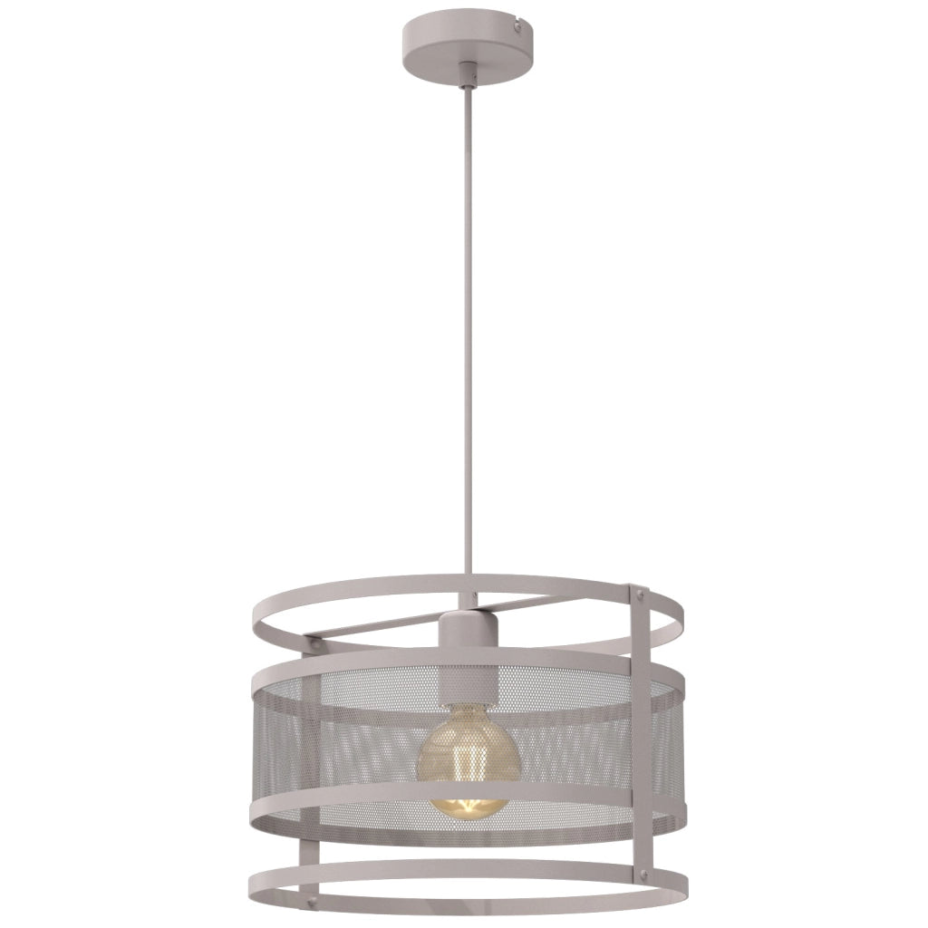 Lampada sospesa Rim 1xE27 cashmere metallo Luminex