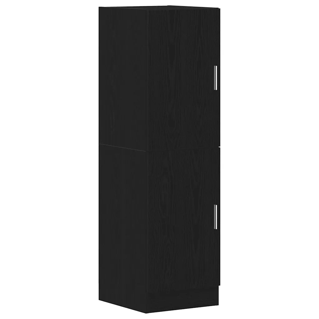 vidaXL Mobile da Cucina Nero 38x41,5x131,5 cm Legno Multistrato