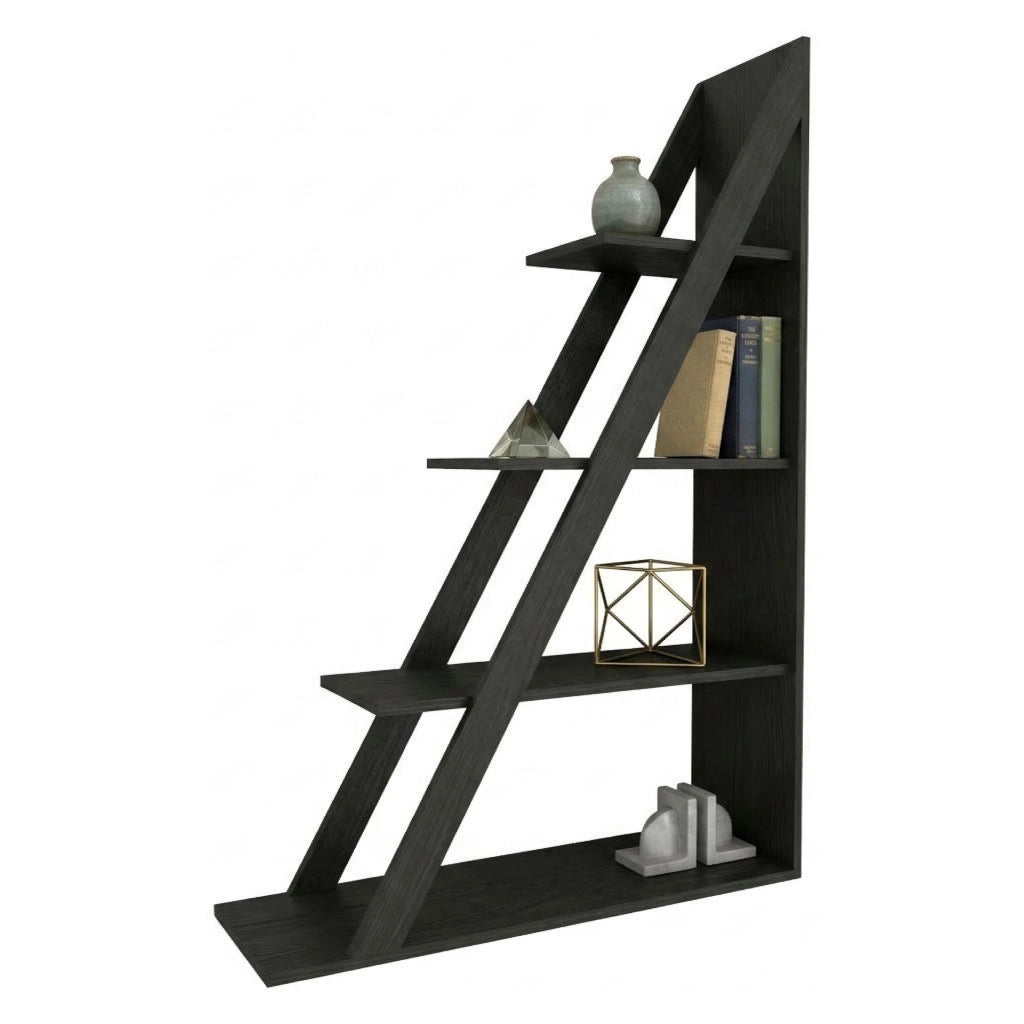 Biblioteca Camaiore, Libreria 3 Ripiani, 100x30x150h cm Nero Antracite