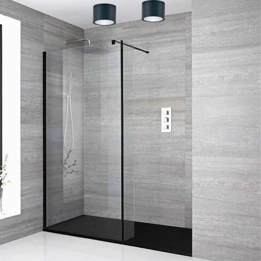 Trade Shop - Applique Da Soffitto A Cilindro Esterno Moderno Lampada Plafoniera Gu10 Ip54 H94 - Nero