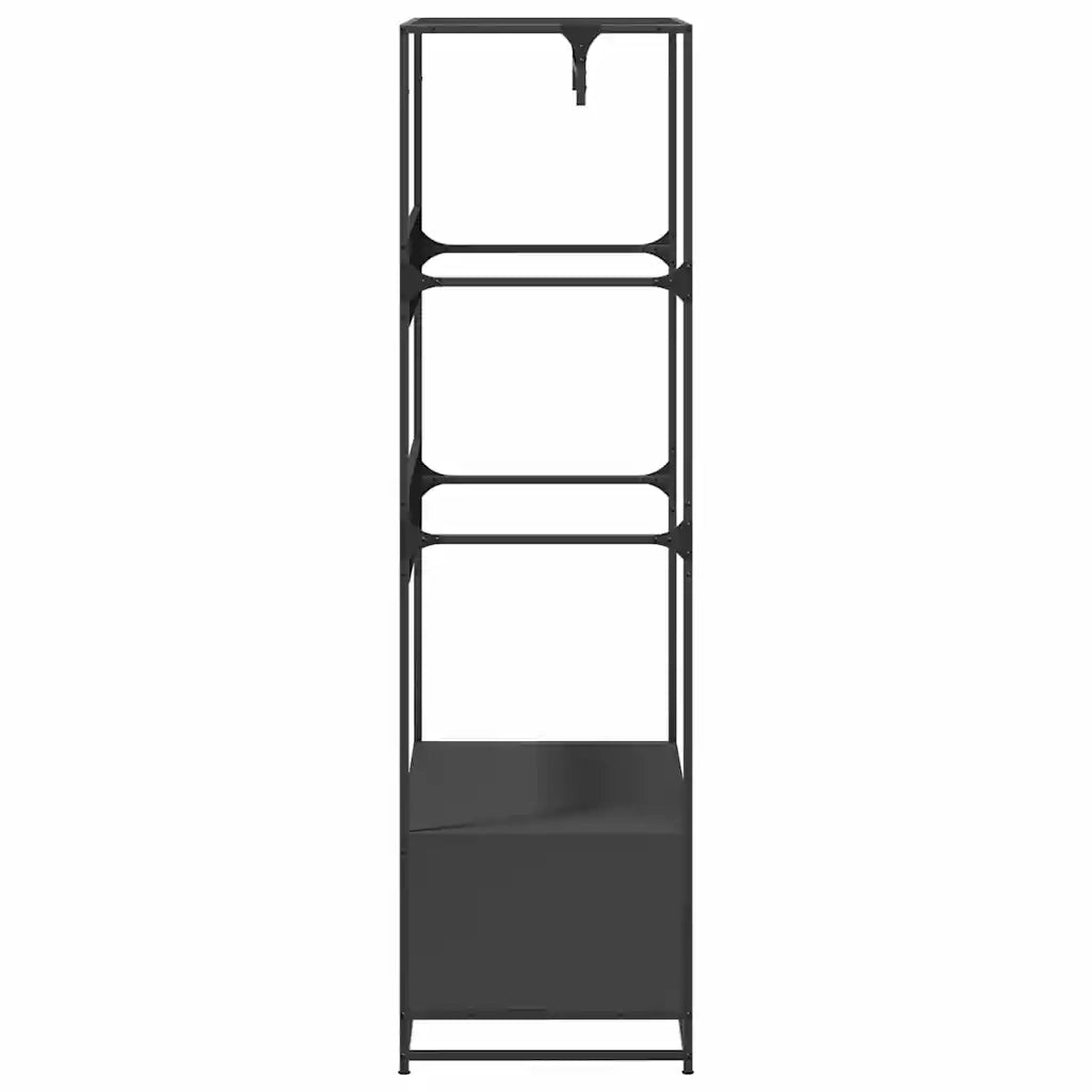 Armadio Nero 90x50x180 cm in Truciolato CFW6835948