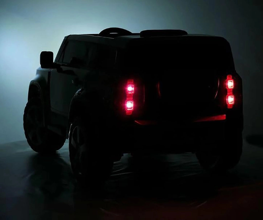 Macchina Elettrica per Bambini Licenza Ufficiale Land Rover Defender 12V 7Ah Nero