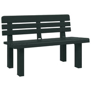 Panchina da Giardino | Panca da Giardino Verde 110x52x71 cm in Polipropilene