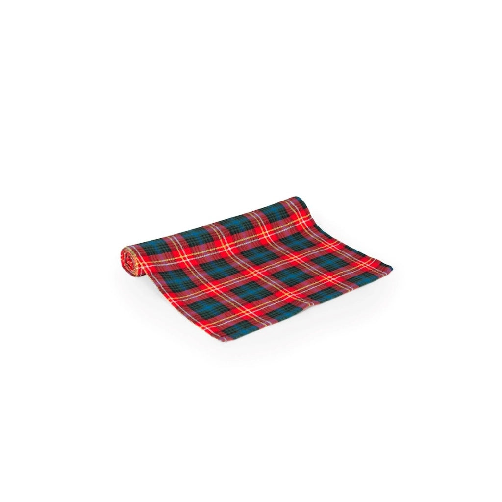 Runner da tavola in cotone/poliestere con fantasia tartan cm 40×140