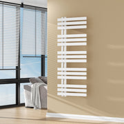Scalda Asciugamani da Parete Slidre ad Acqua Calda 120 x 50 cm - Bianco [neu.haus]