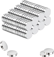 100 pezzi di magneti neodymium, forti magneti, piccoli magneti, mini magneti, magneti rotondi, magneti adesivi, magneti adesivi, per bacheche magnetiche, frigoriferi, lavagne, uffici, cucine (6 mm x 2 mm)