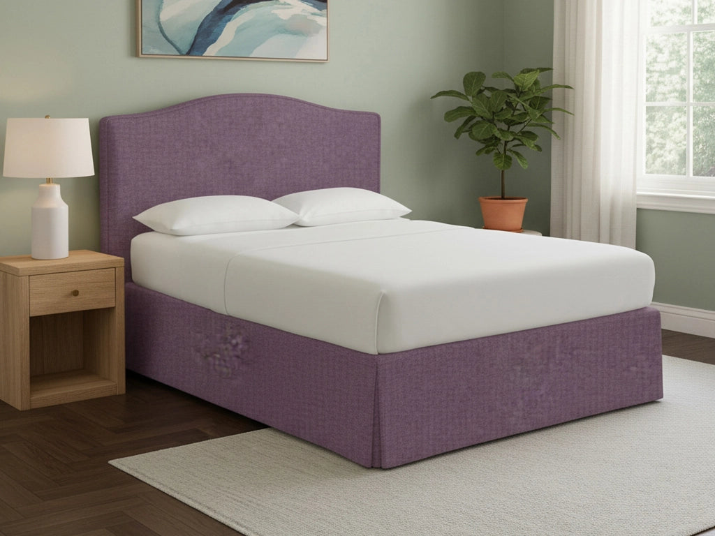Eccles, Letto Singolo Sfoderabile Made in Italy, Viola Lilla