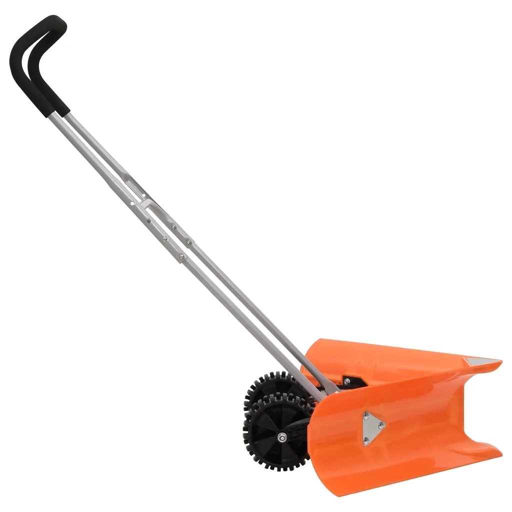 Pala da Neve Doppio Angolo Manico Allungabile Arancione Acciaio CFW4889058