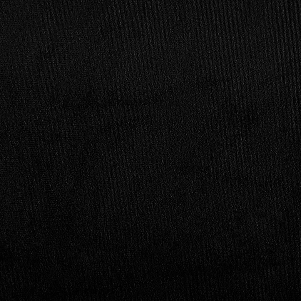 Divano Sedia-Poltrona con Poggiapiedi Nero 60 cm in Tessuto Microfibra