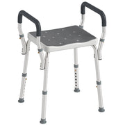 Sgabello da doccia regolabile ¨C zephmum ¨C bianco grigio 52x45x69 cm