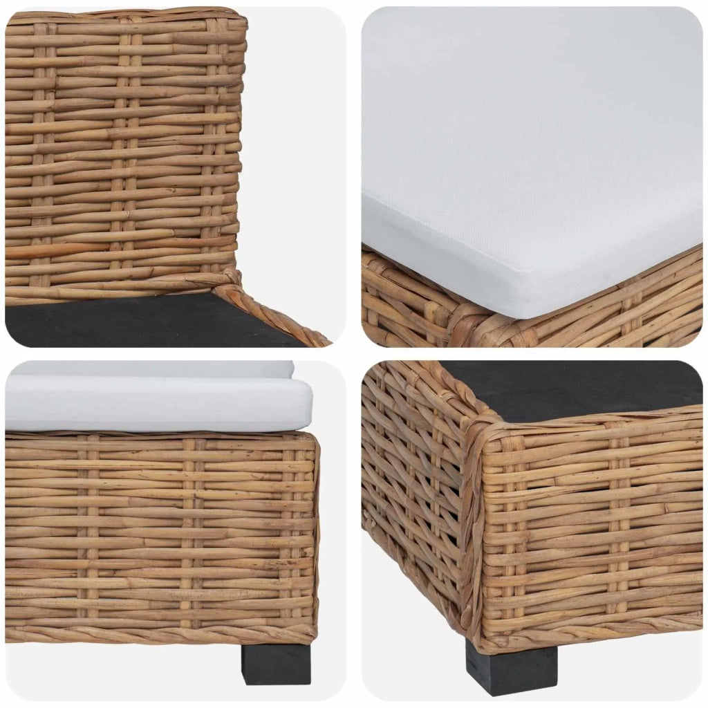 Divano Medio con Cuscini GENDT Rattan naturale Naturale 42034388