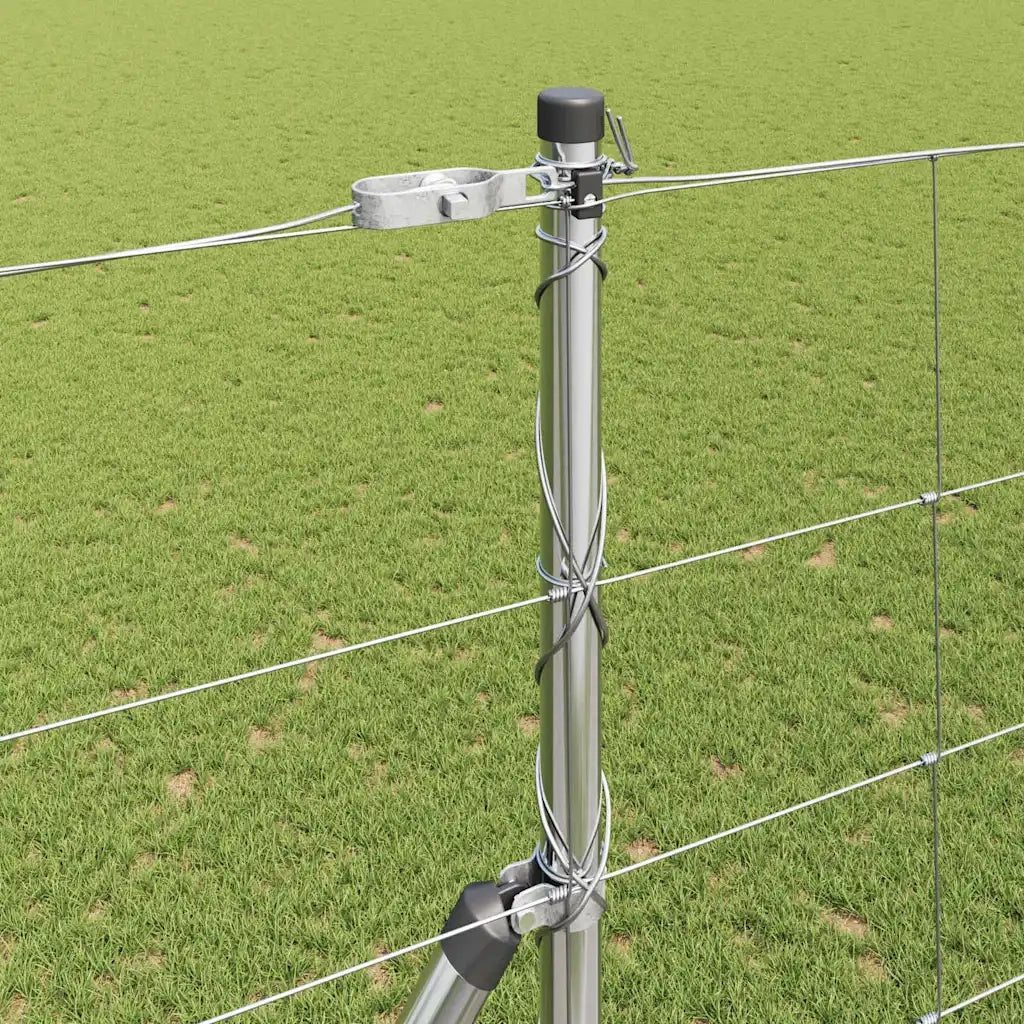 Palo della recinzione Zincato 25 x 1,6 m Acciaio