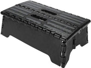 Sedia a sdraio pieghevole - Kruk multifunzionale - Antiscivolo e resistente - Nero - Supporto per piedi - Adatto per cucina e bagno - 38x2