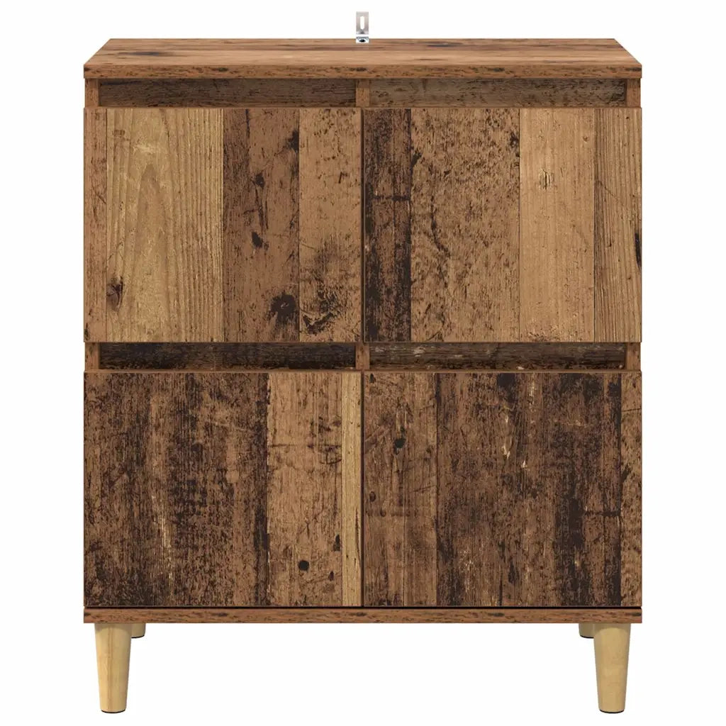 Credenza-Buffet-Armadio da cucina Legno vecchio 60 x 35 x 70 cm Legno multistrato 595029