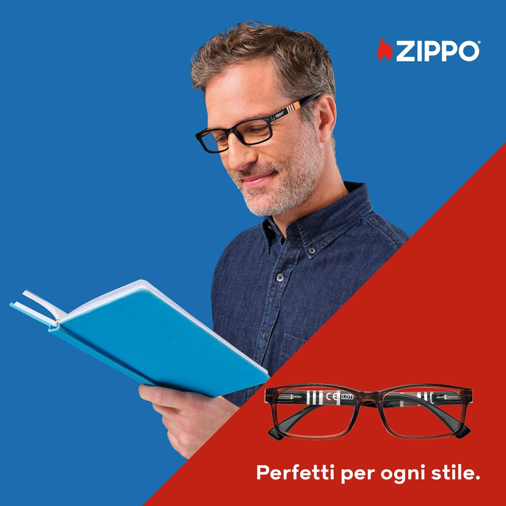 Occhiale Lettura con 2 B25 BRO200 Zippo 2 Pezzi