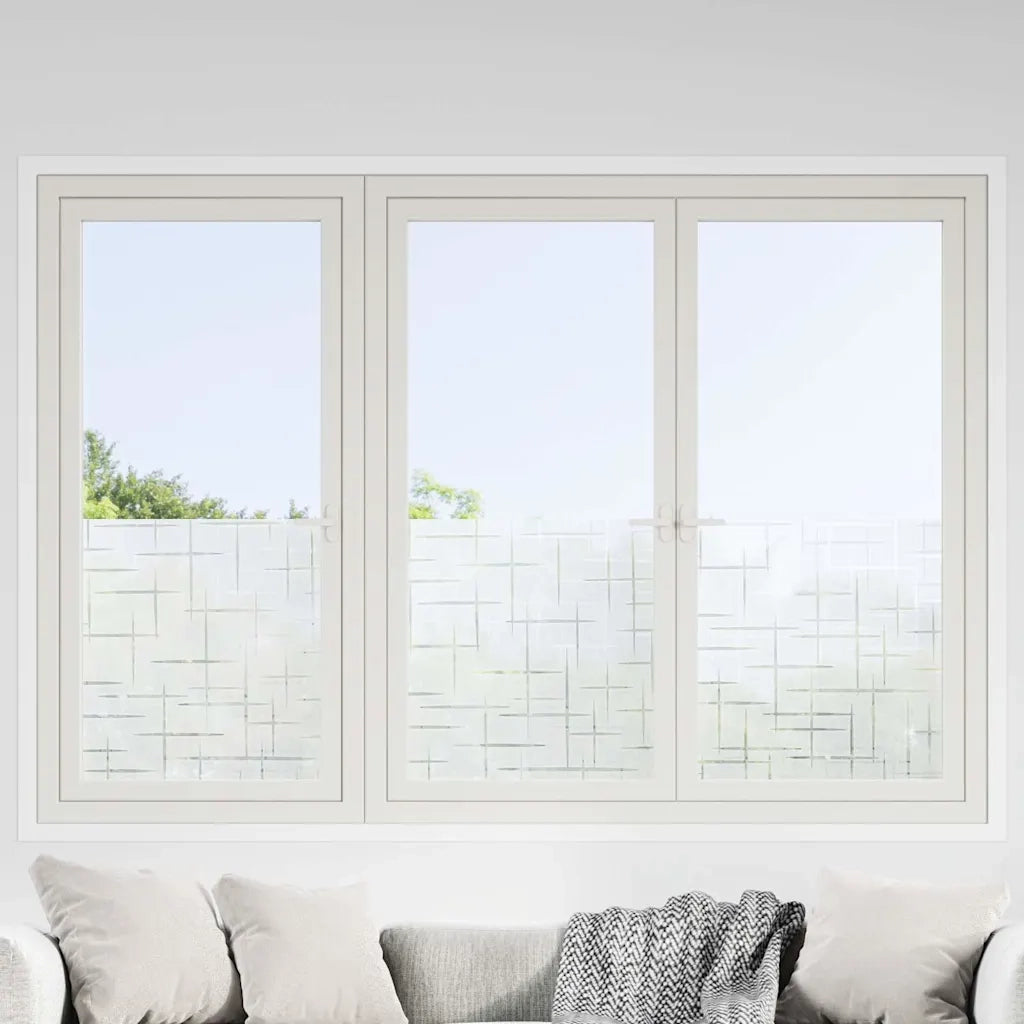 Pellicole per Finestre Smerigliate 4pz Motivo Stella in PVC 3208970