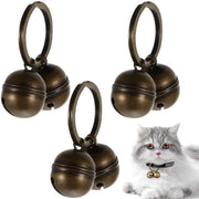 Collier con Orologio a 3 Pezzi - Suono Extra Intenso - Localizzatore per Cani/Gatti - Materiale di Alta Qualità in Ottone - Inox - Progetto Sostenibile - Accessori per Animali