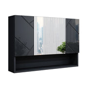 Vicco Specchio contenitore bagno Antracite lucido 80.1 x 55 cm