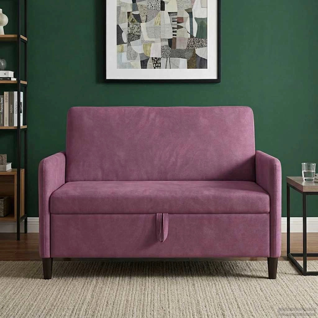 Divano con Storage Viola 122 x 78 x 87 cm Poliestere 42036918
