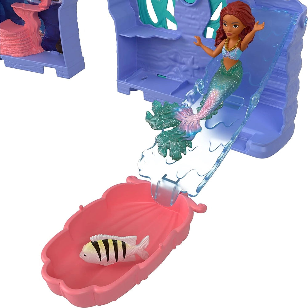 Mattel Disney La Sirenetta Set C Grotta di Ariel Playset Impilabile con Mini Bambola