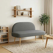 Panchina imbottita con schienale Grigio scuro 110 x 60 x 76 cm 42040757
