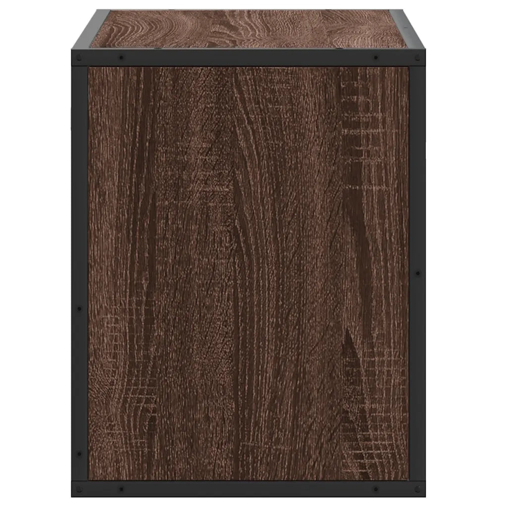 Mobile TV Rovere Marrone 60x31x39,5cm in Truciolato e Metallo 848918