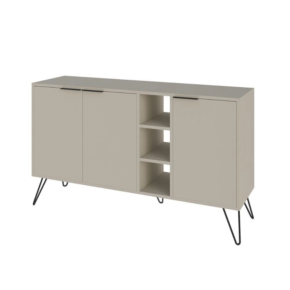 Madia 3 ante Clara 142x35,5x83h colore cashmere