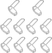 Anelli per unghie 10pz - Anelli per unghie adattabili - Senza adesivo - Anelli per unghia alternativi agli acrilici - Gioielli riciclabili - Materiale galvanizzato