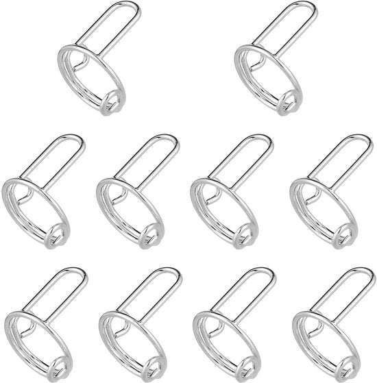 Anelli per unghie 10pz - Anelli per unghie adattabili - Senza adesivo - Anelli per unghia alternativi agli acrilici - Gioielli riciclabili - Materiale galvanizzato