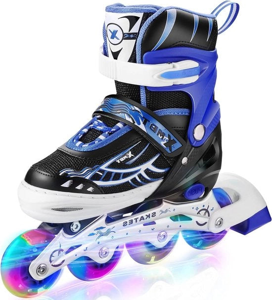 Inlineskates adattive con illuminazione - 2 colori, 3 misure - bambini, uomini, donne