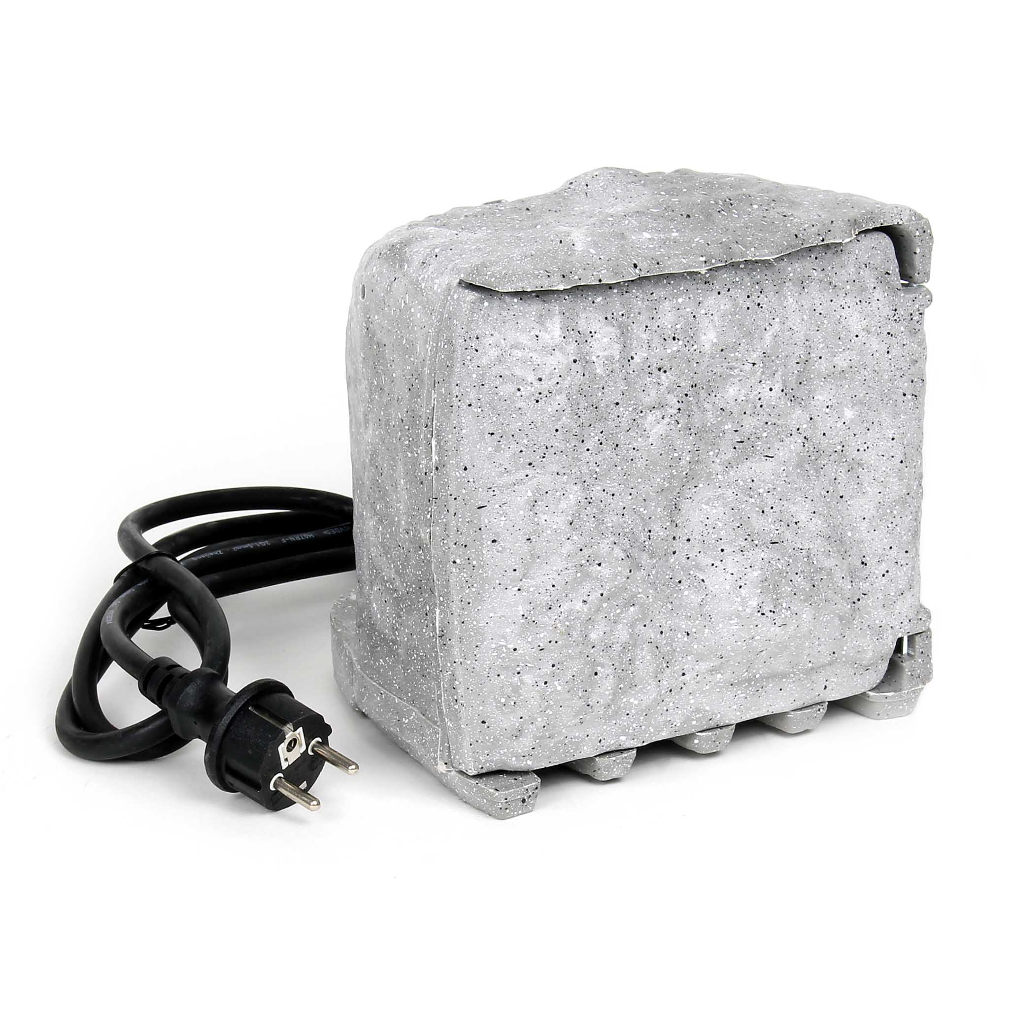 Presa multipla con 2 interruttori on/off, effetto pietra, Multipresa per esterno con 4 prese, protezione IP44