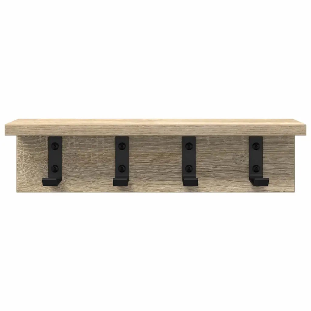 Appendiabiti a muro Rovere Sonoma 40 x 10,5 x 10,5 cm 874349