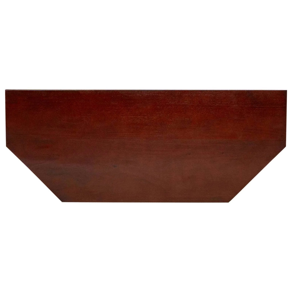 Mobile TV Marrone 100 x 40,5 x 46 cm Legno di Mogano Massello