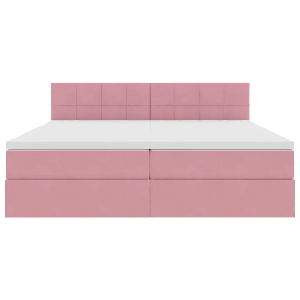 Letto con Contenitore con materasso Rosa 100 x 200 cm