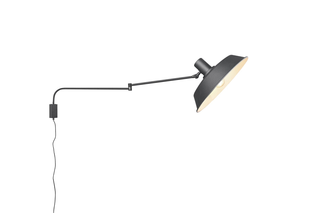 Applique da Interno a LED in Metallo Nero Opaco