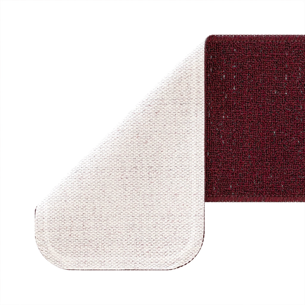 Tappeti per Scale  con Sottopiede in Lattice Borgogna 20x75 cm