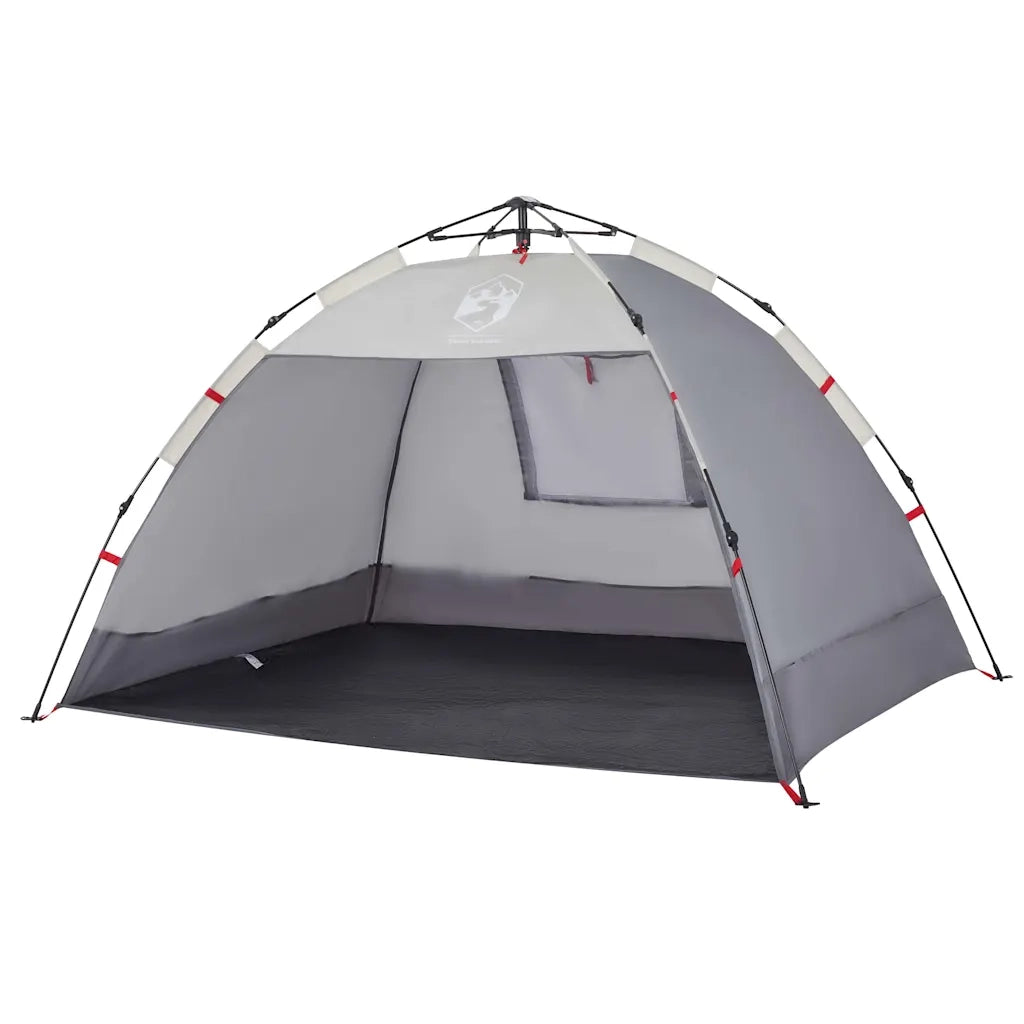 Tenda da Spiaggia 2 Persone Grigio Rilascio Rapido Impermeabile 4005298
