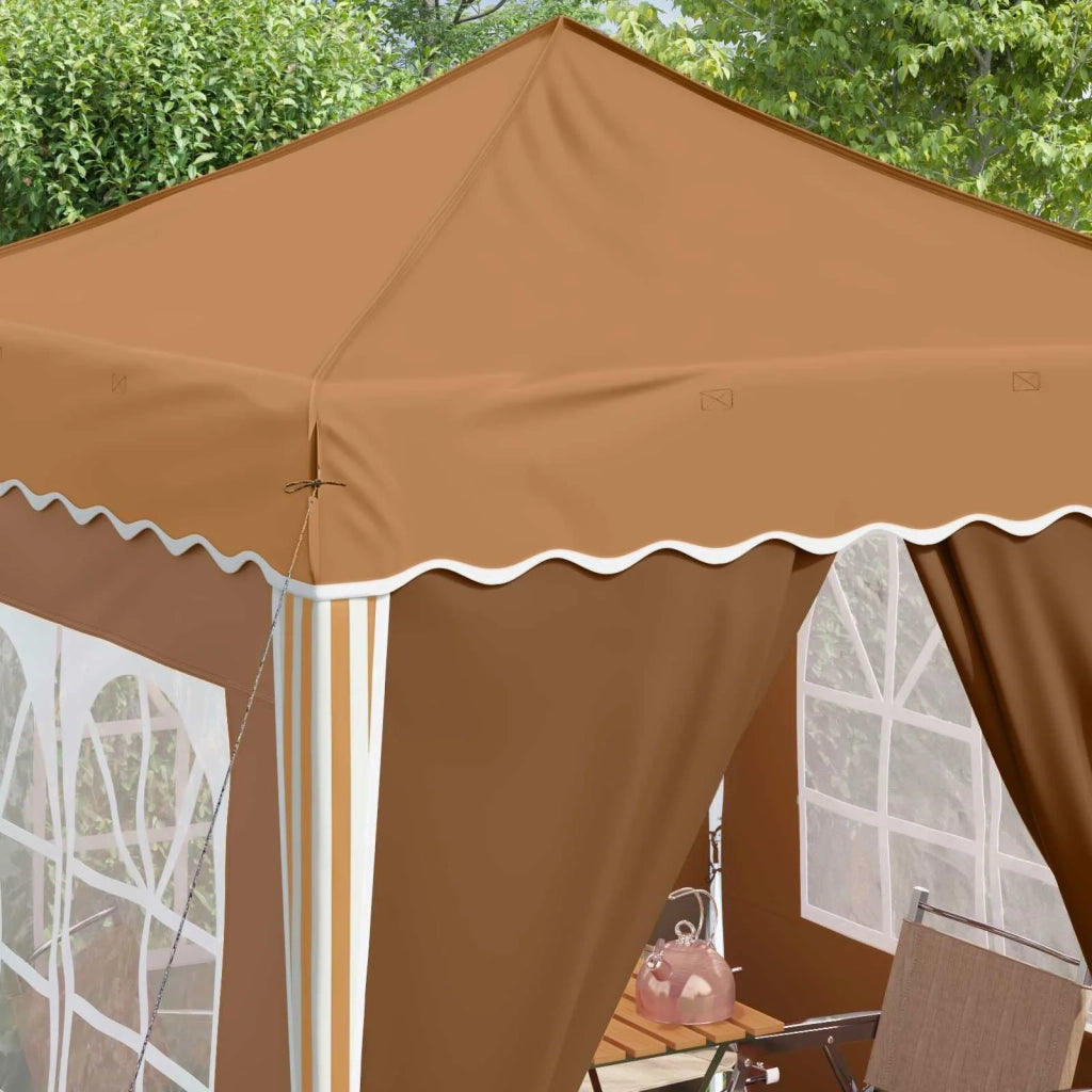 Tenda per feste a pop-up-Gazebo Beige 195 x 195 x 245 cm 255934
