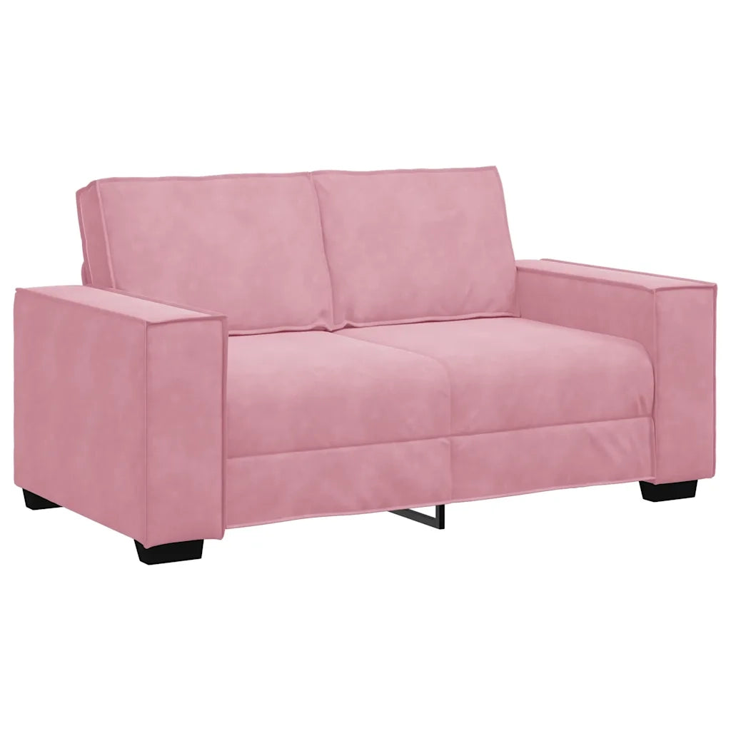 Divano a 2 Posti Rosa 160x78x84 cm in Velluto 4105013