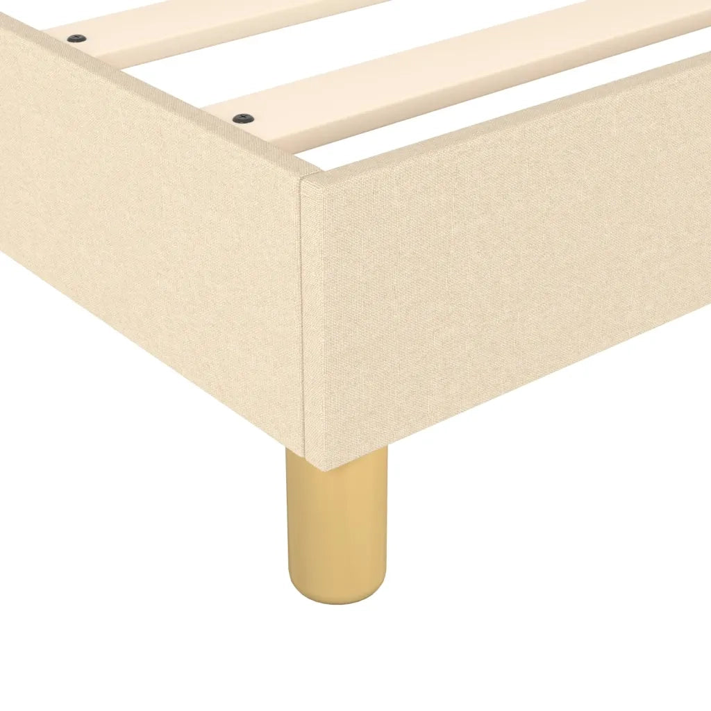 Giroletto a Molle con Materasso Crema 160x200 cm in Tessuto 3144188