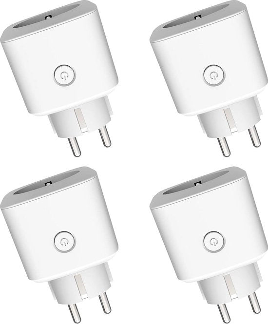 Set di 4 Scatole di Comando Intelligente Wi-Fi 16A con Controllo App - Compatibile con Alexa e Google Home