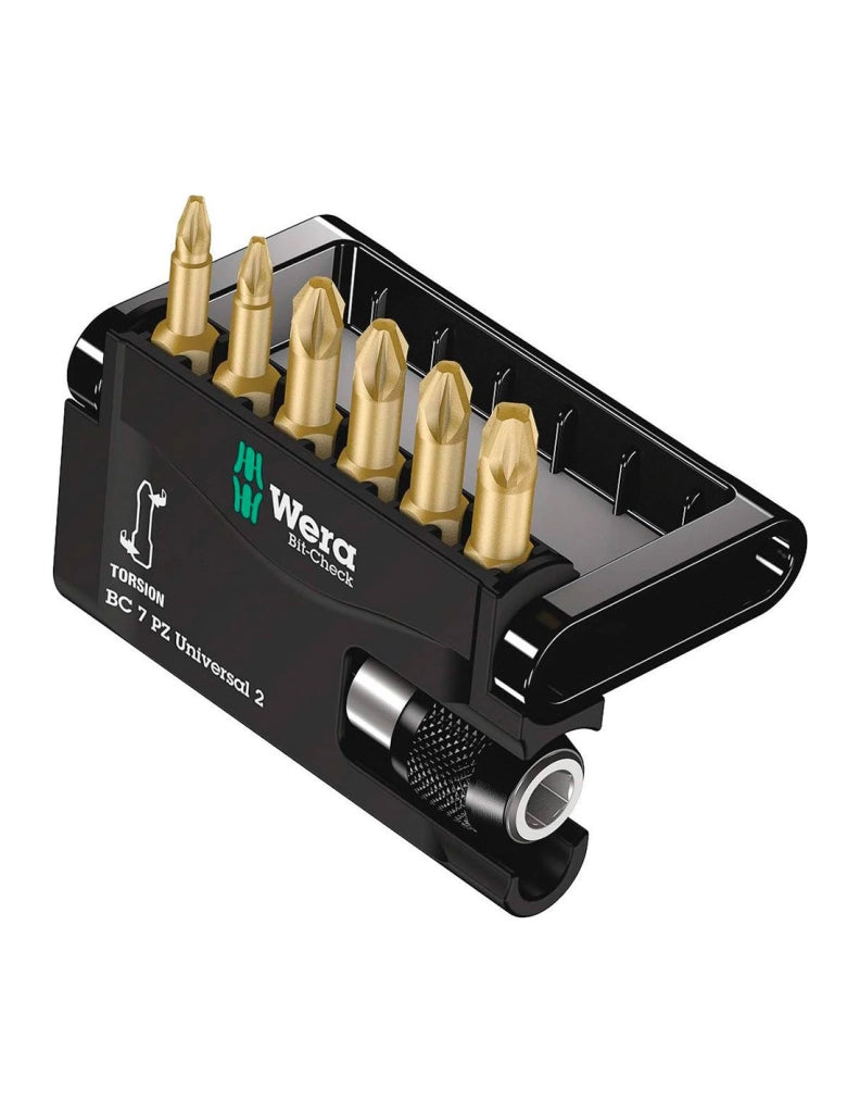 Set di inserti per avvitare WERA Bit-Check 7 Universal 2 (7 pezzi)