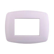 Placca Slim Serie Space 3P Colore Bianco Compatibile Con Bticino Living Light