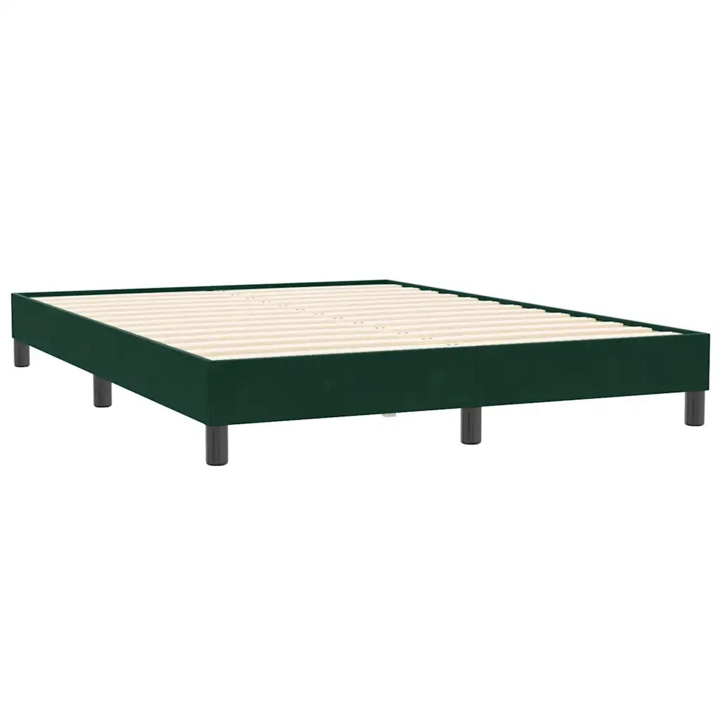 Giroletto senza Materasso Verde Scuro 140x210 cm in Velluto 4101358