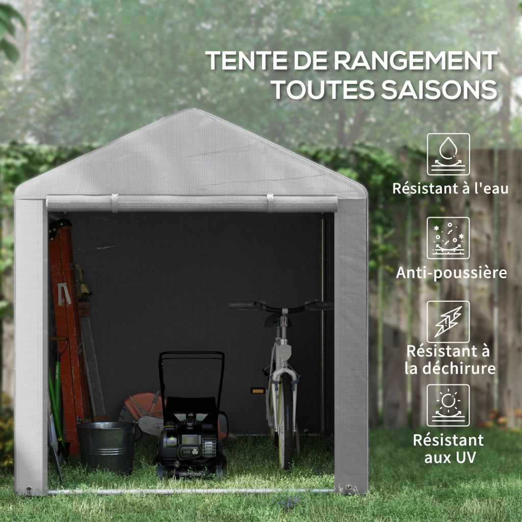 Tenda da giardino impermeabile ¨C zephmum ¨C 160x218x172 cm grigio chiaro