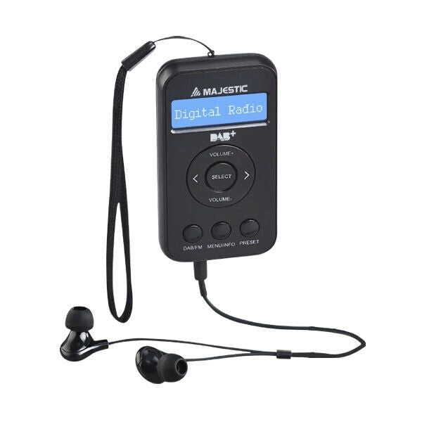 Radio dab portatile majestic rt 196 dab colore nero con uscita cuffie - RT196DAB