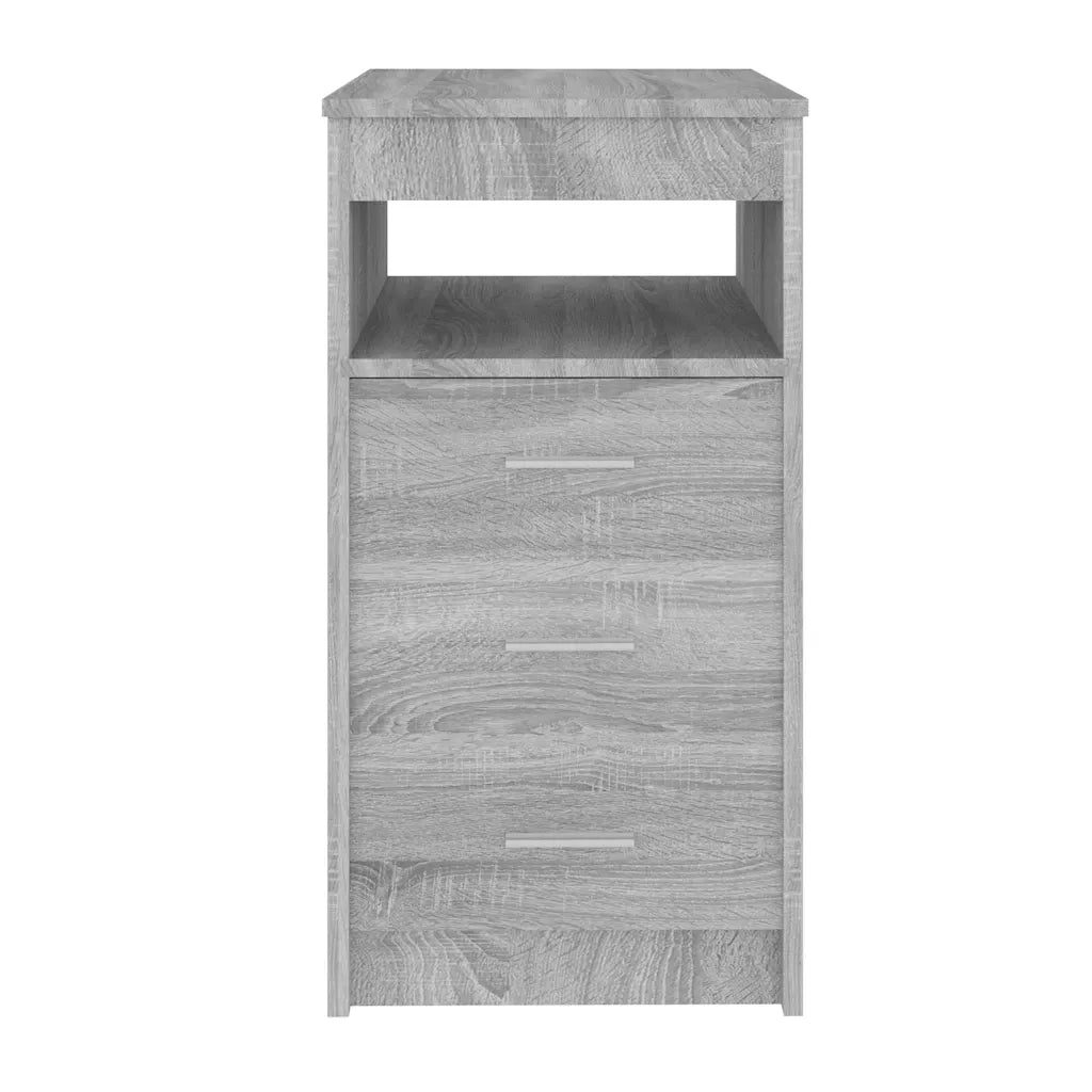 Cassettiera Grigio Sonoma 40x50x76 cm in Legno Multistrato 815094