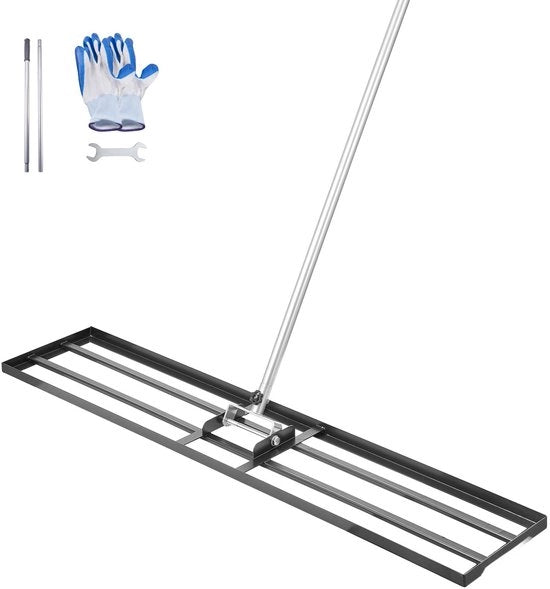 Livello per giardino e campo da golf - Acciaio - 213 cm - Piattaforma 121,9 x 25,4 cm - Adattabile a 2 altezze - Acciaio inossidabile