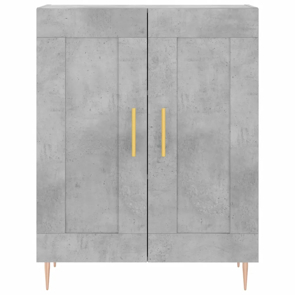 Credenza | Madia | Buffet da pranzo | Armadio da pranzo Grigio Cemento 69,5x34x90 cm in Legno Multistrato