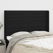 Testiera ad Orecchio Nera 147x16x118/128 cm in Tessuto 3119720